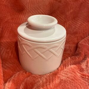 RARE Oneida Picnic Butter Crock/Keeper/Bell